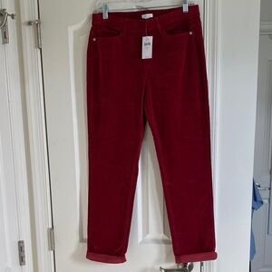 J. Jill Deep Red Cropped Pants